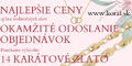 Zľavy na zlaté šperky zo 14k zlata Korai
